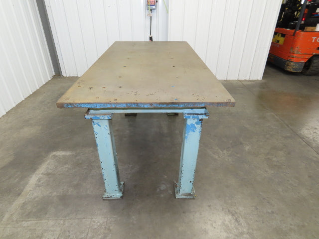 Vintage Precision Steel Welding Layout Table 70x35" Cast Iron 1-1/4" Thick Top