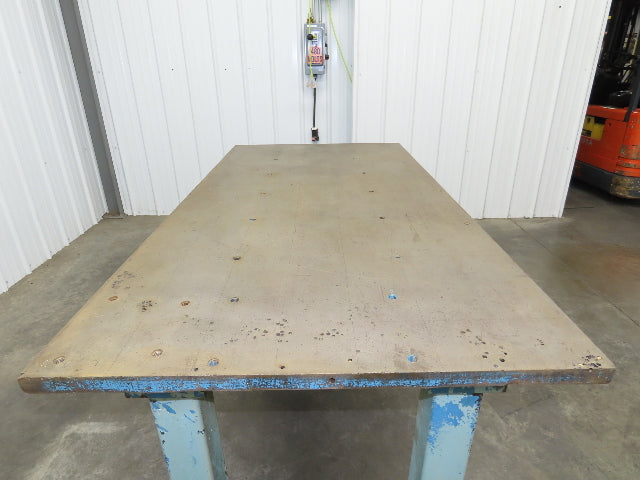 Vintage Precision Steel Welding Layout Table 70x35" Cast Iron 1-1/4" Thick Top