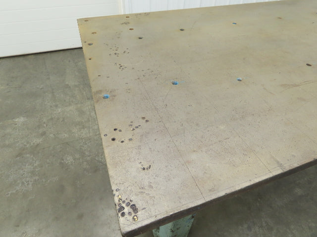 Vintage Precision Steel Welding Layout Table 70x35" Cast Iron 1-1/4" Thick Top