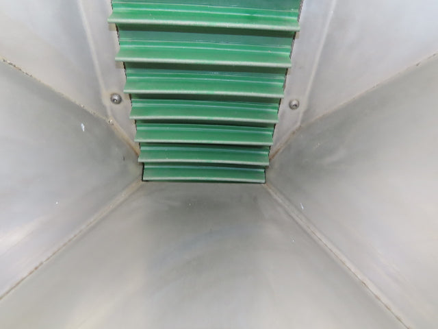 Stainless Hopper Small Parts Feeder Floorbin Elevator 8"x 40"H Conveyor 220V 1PH