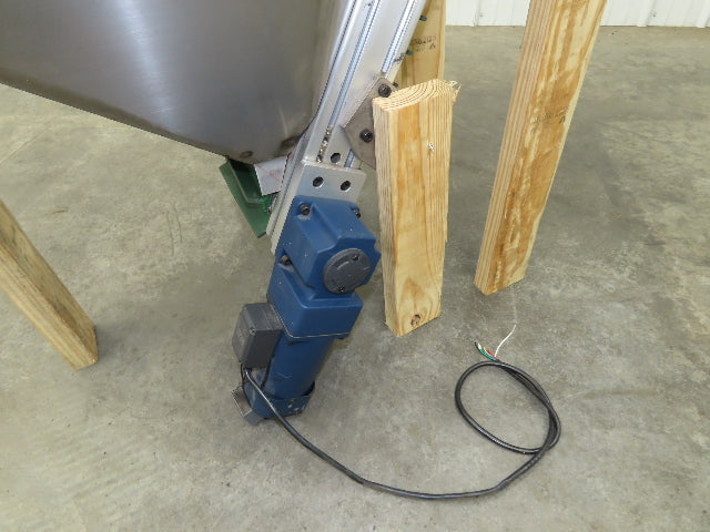 Stainless Hopper Small Parts Feeder Floorbin Elevator 8"x 48"H Conveyor 220V 1PH