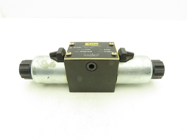 Parker D3W2CNJC4 Hydraulic Directional Control Solenoid Valve 3-Pos 24VDC D05