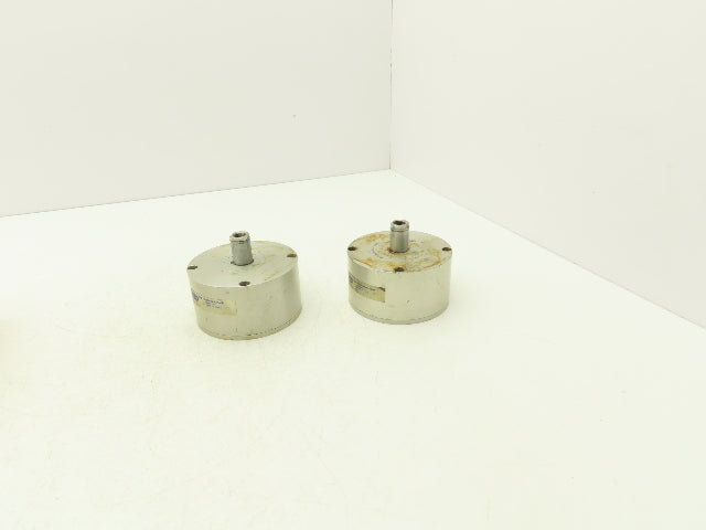 Fabco-Air C-721-X Pancake Line Round Air Cylinder 3"Bore 1"Stroke 250psi Lot (2)