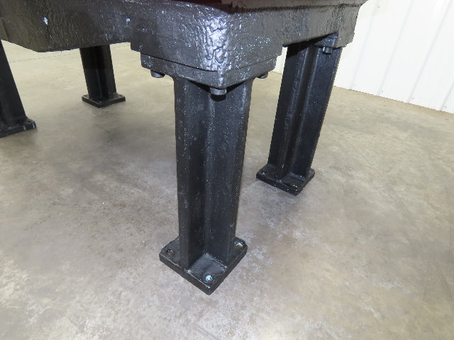 Vintage Precision 2-1/4" Steel Welding Layout Table 66x36" Cast Iron Wilton Vise