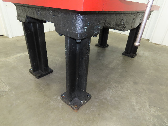 Vintage Precision 2-1/4" Steel Welding Layout Table 66x36" Cast Iron Wilton Vise