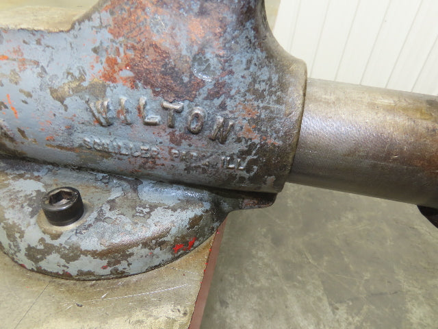 Vintage Precision 2-1/4" Steel Welding Layout Table 66x36" Cast Iron Wilton Vise