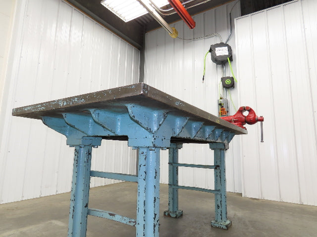 Central Iron FDY Steel Welding Layout Table 72x36" Cast Iron Wilton 4-1/2" Vise