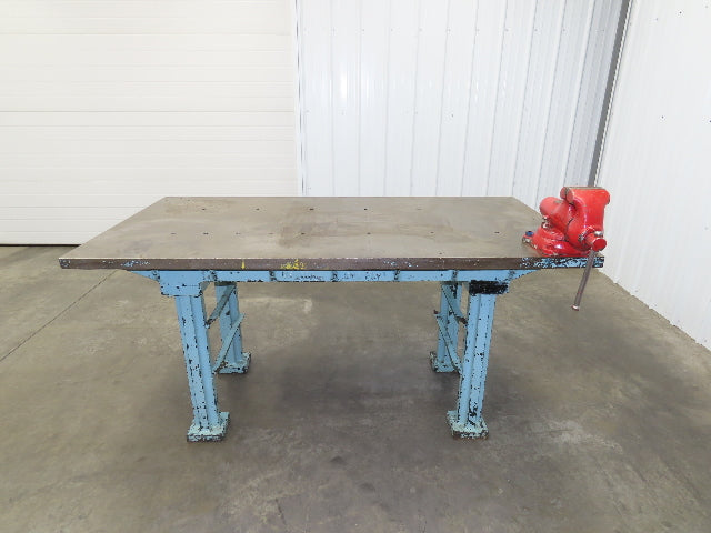 Central Iron FDY Steel Welding Layout Table 72x36" Cast Iron Wilton 4-1/2" Vise