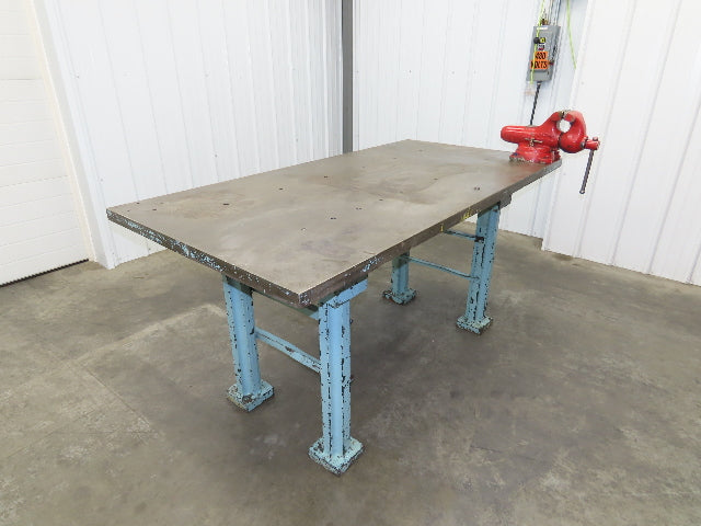 Central Iron FDY Steel Welding Layout Table 72x36" Cast Iron Wilton 4-1/2" Vise