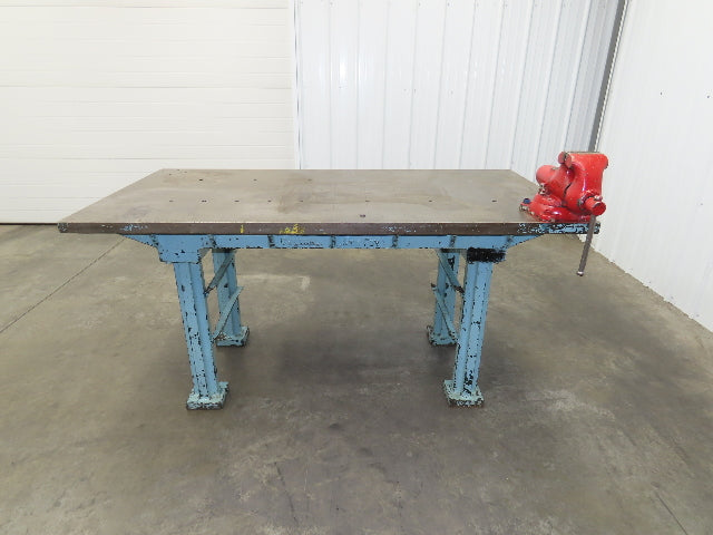 Central Iron FDY Steel Welding Layout Table 72x36" Cast Iron Wilton 4-1/2" Vise