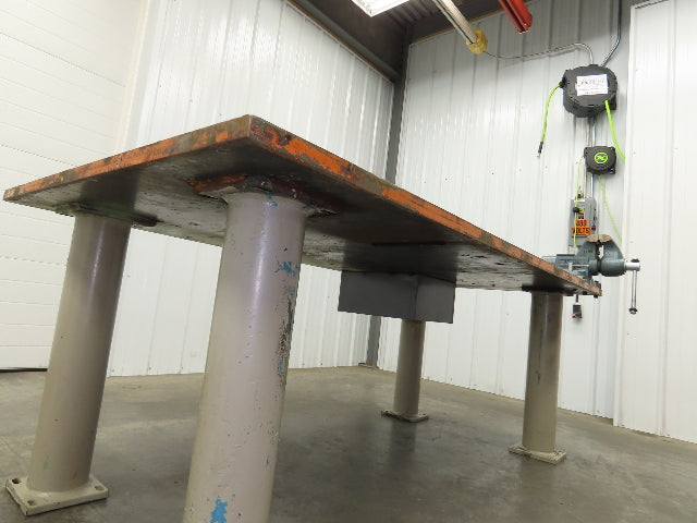 Welding Layout Table 1-1/4" Top Steel Fabrication Work Bench 84x44" Vise 6"