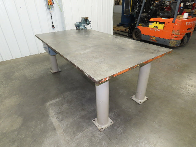 Welding Layout Table 1-1/4" Top Steel Fabrication Work Bench 84x44" Vise 6"