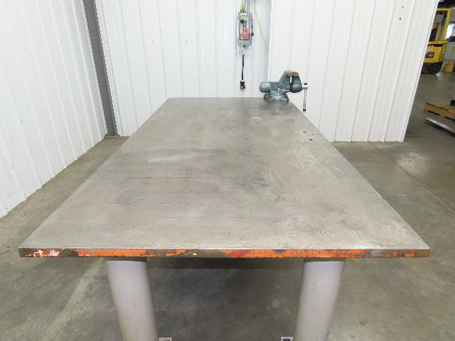 Welding Layout Table 1-1/4" Top Steel Fabrication Work Bench 84x44" Vise 6"