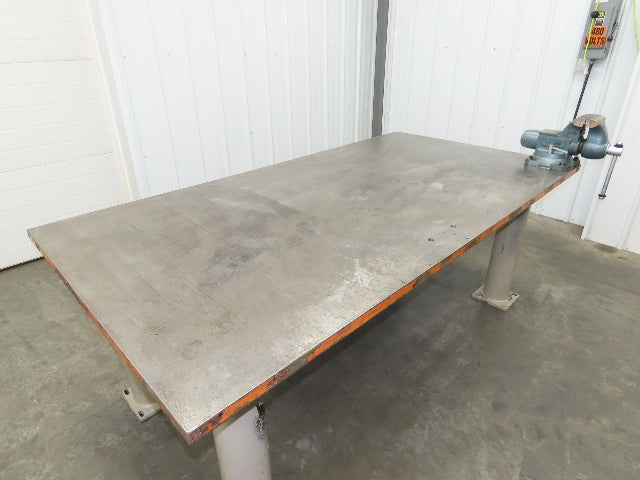 Welding Layout Table 1-1/4" Top Steel Fabrication Work Bench 84x44" Vise 6"