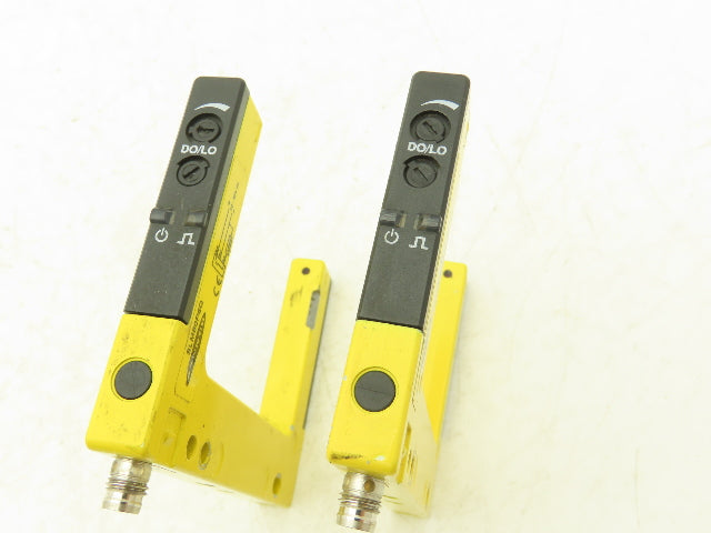 Banner SLM80P6Q Fork Slot Proximity Sensor Fixed-Distance 80mm Width Lot of 2