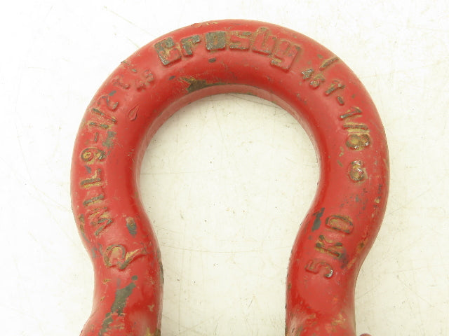Crosby WLL9-1/2T Lifting Shackle with 1-1/4" Pin Lot of 2