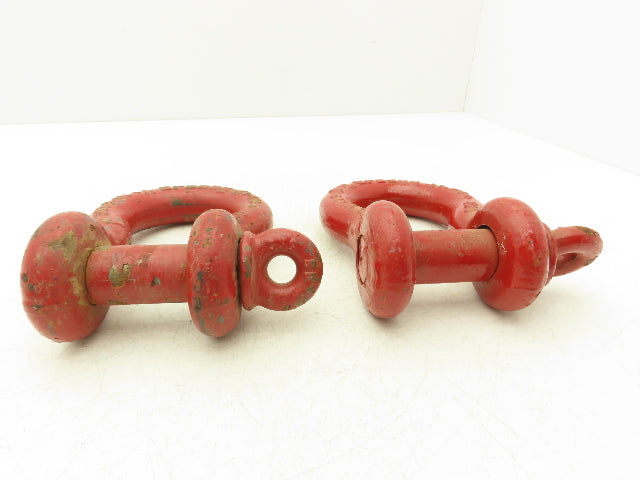 Crosby WLL9-1/2T Lifting Shackle with 1-1/4" Pin Lot of 2
