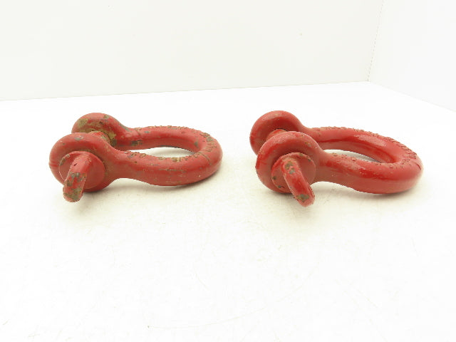Crosby WLL9-1/2T Lifting Shackle with 1-1/4" Pin Lot of 2