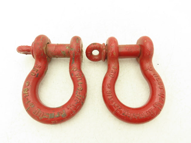 Crosby WLL9-1/2T Lifting Shackle with 1-1/4" Pin Lot of 2