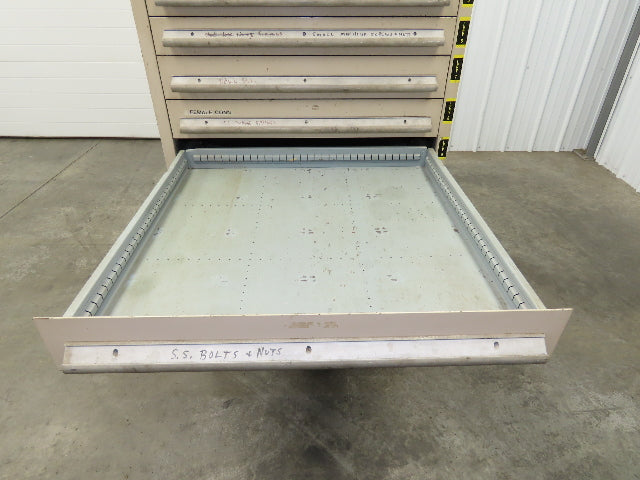 14 Drawer Industrial Tooling Storage Cabinet 30x29x61" Lyon Lista Vidmar Box
