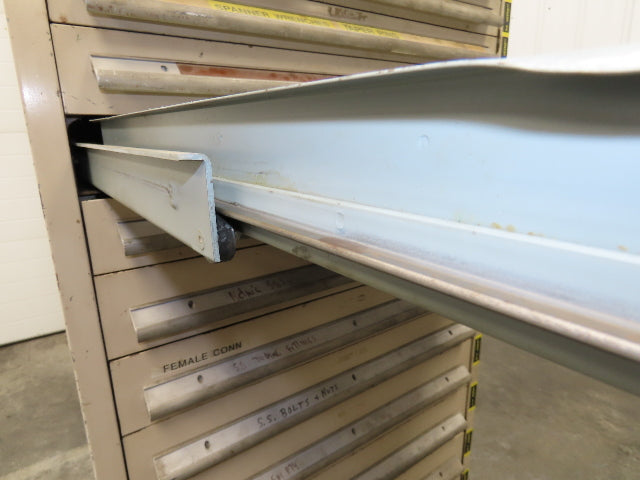14 Drawer Industrial Tooling Storage Cabinet 30x29x61" Lyon Lista Vidmar Box