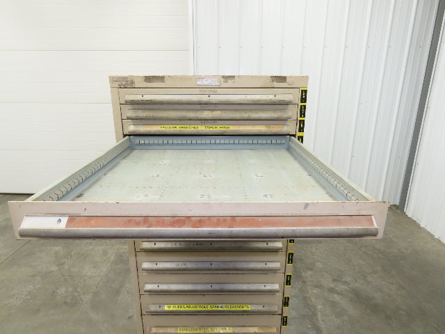 14 Drawer Industrial Tooling Storage Cabinet 30x29x61" Lyon Lista Vidmar Box