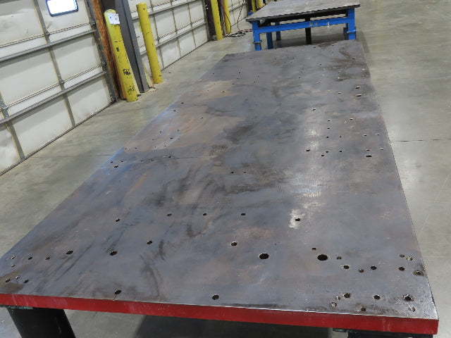 1-3/4" Thick Top Steel Fabrication Welding Layout Table Work Bench 128"x48"x34"