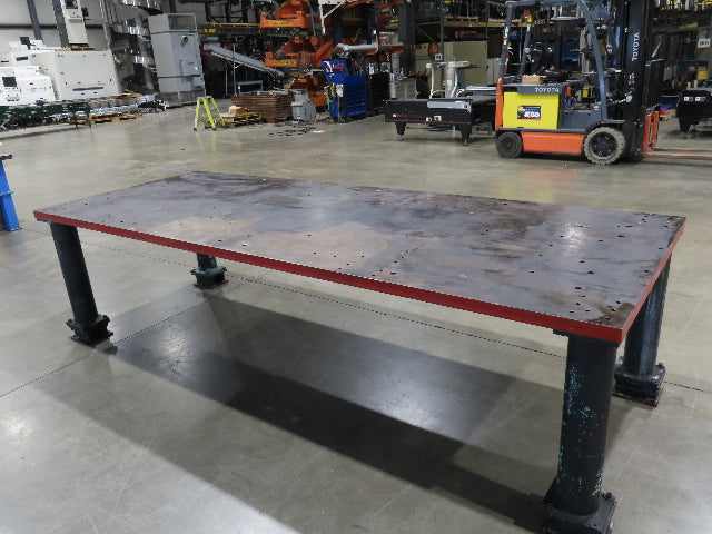 1-3/4" Thick Top Steel Fabrication Welding Layout Table Work Bench 128"x48"x34"