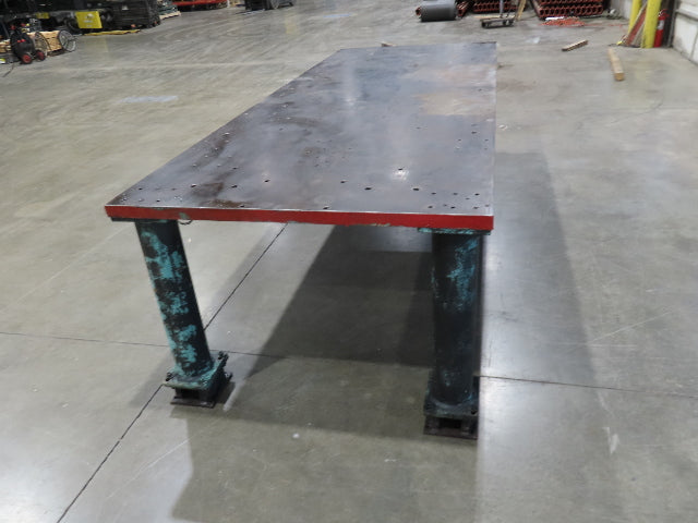 1-3/4" Thick Top Steel Fabrication Welding Layout Table Work Bench 128"x48"x34"