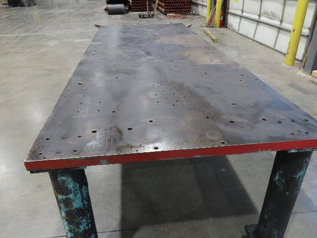 1-3/4" Thick Top Steel Fabrication Welding Layout Table Work Bench 128"x48"x34"