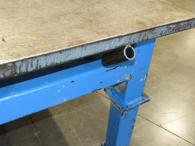 1-3/4" Thick Top Steel Welding Layout Table Work Bench 120"x72"x33" Wilton Vise