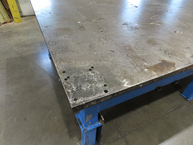 1-3/4" Thick Top Steel Welding Layout Table Work Bench 120"x72"x33" Wilton Vise
