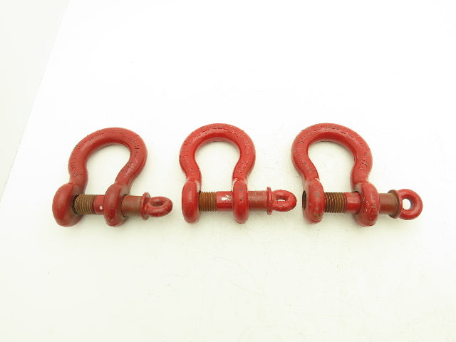 Crosby WLL9-1/2T Lifting Shackle with 1-1/4" Pin Lot of 3