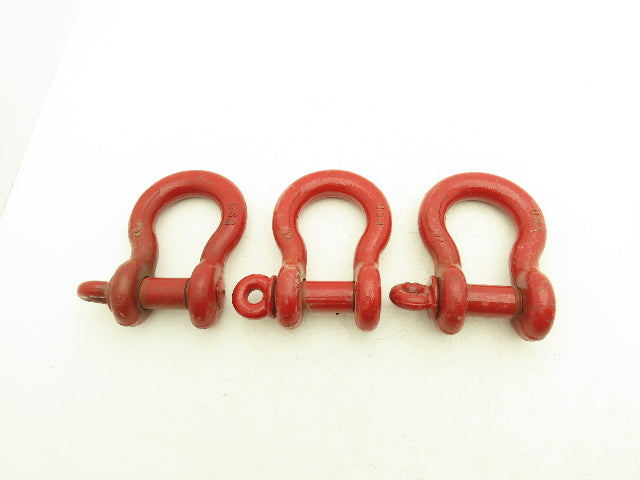 Crosby WLL9-1/2T Lifting Shackle with 1-1/4" Pin Lot of 3