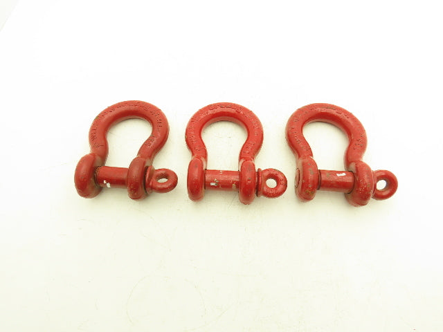 Crosby WLL9-1/2T Lifting Shackle with 1-1/4" Pin Lot of 3