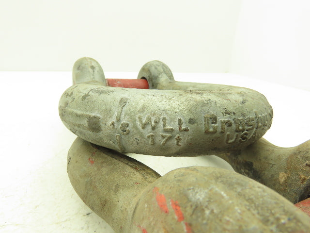 Crosby G-209 Galvanized Carbon Anchor Shackle with 1.63" Screw Pin Lot of 3