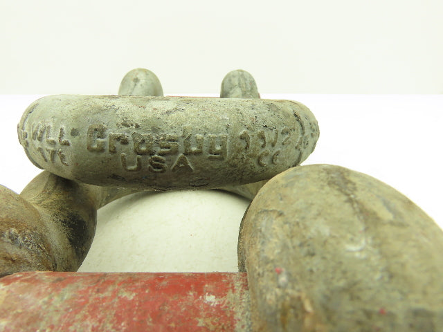 Crosby G-209 Galvanized Carbon Anchor Shackle with 1.63" Screw Pin Lot of 3