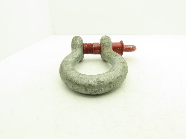 Crosby G-209 1-3/4" Galvanized Carbon Anchor Shackle with 2" Alloy Screw Pin
