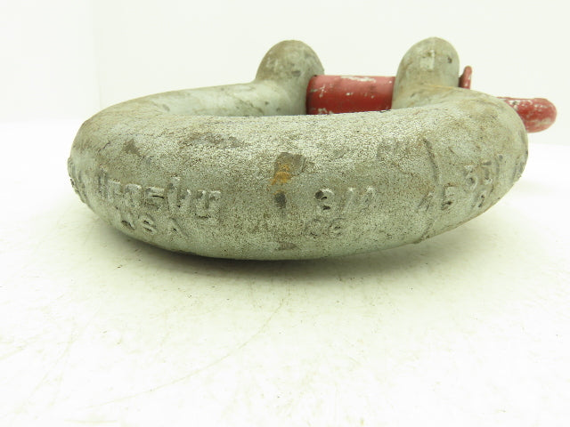 Crosby G-209 1-3/4" Galvanized Carbon Anchor Shackle with 2" Alloy Screw Pin