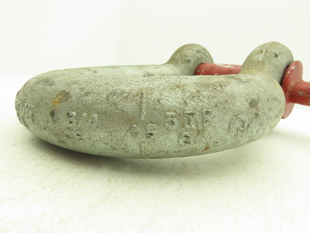 Crosby G-209 1-3/4" Galvanized Carbon Anchor Shackle with 2" Alloy Screw Pin
