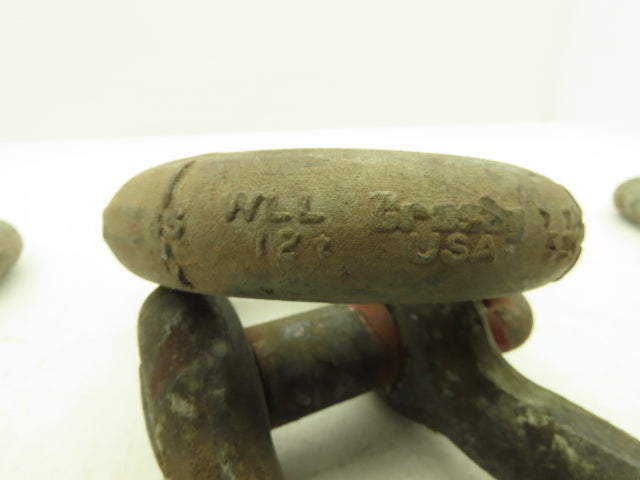 Crosby G-209 1-1/4" Galvanized Carbon Anchor Shackle w/1.38" Screw Pin Lot of 4
