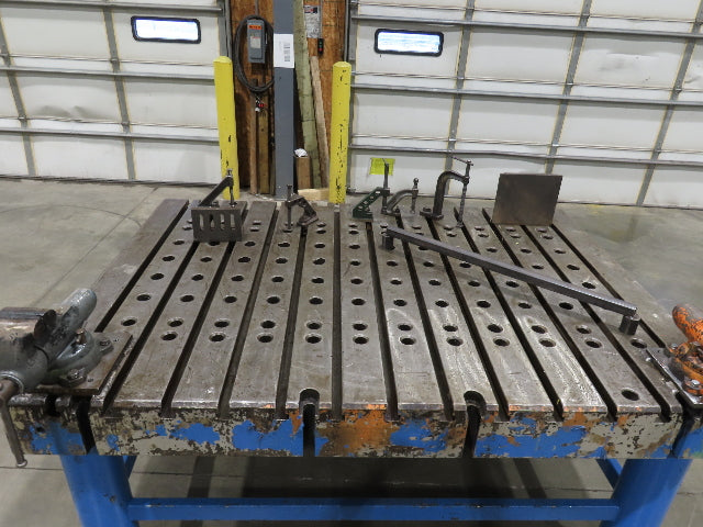8" Steel Fabrication Welding Table Jig Layout 84x60" Wilton Vise T Slot Holdfast
