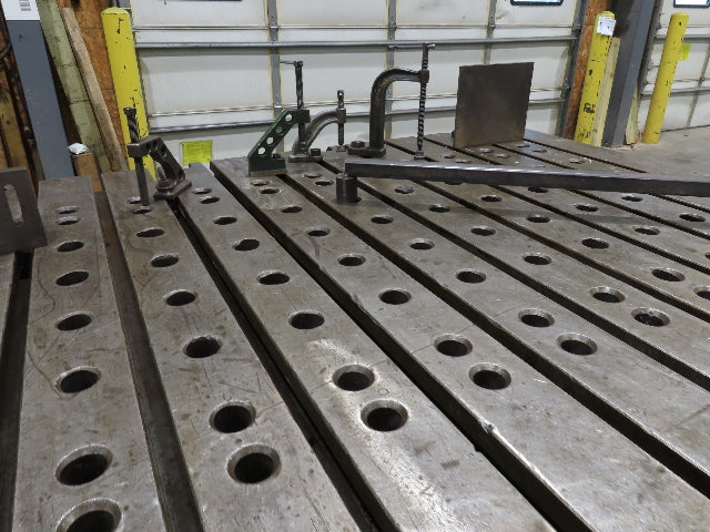 8" Steel Fabrication Welding Table Jig Layout 84x60" Wilton Vise T Slot Holdfast