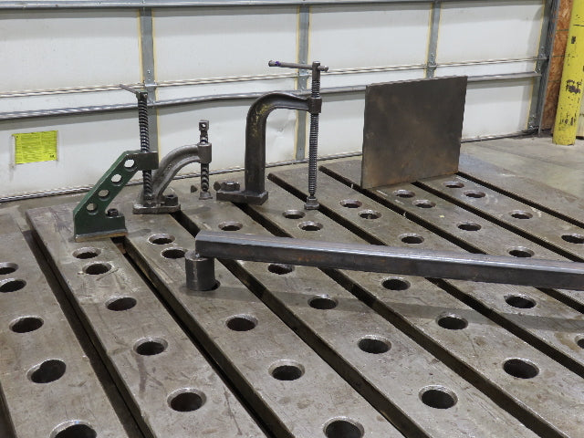 8" Steel Fabrication Welding Table Jig Layout 84x60" Wilton Vise T Slot Holdfast