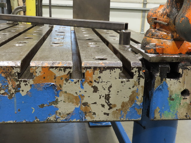 8" Steel Fabrication Welding Table Jig Layout 84x60" Wilton Vise T Slot Holdfast