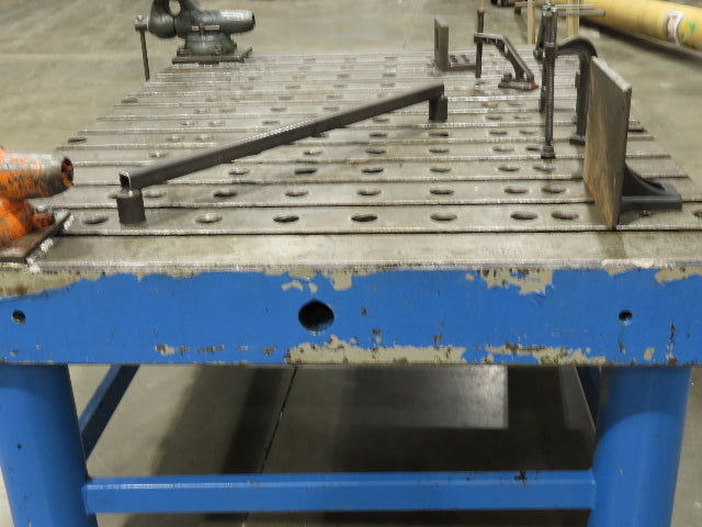 8" Steel Fabrication Welding Table Jig Layout 84x60" Wilton Vise T Slot Holdfast