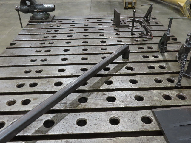 8" Steel Fabrication Welding Table Jig Layout 84x60" Wilton Vise T Slot Holdfast