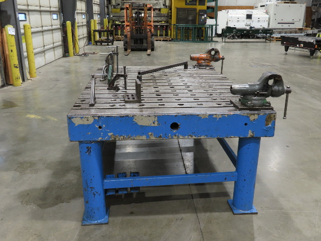 8" Steel Fabrication Welding Table Jig Layout 84x60" Wilton Vise T Slot Holdfast