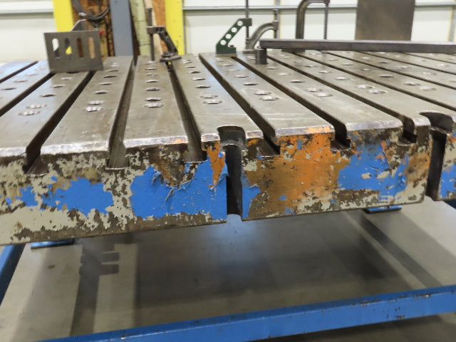 8" Steel Fabrication Welding Table Jig Layout 84x60" Wilton Vise T Slot Holdfast