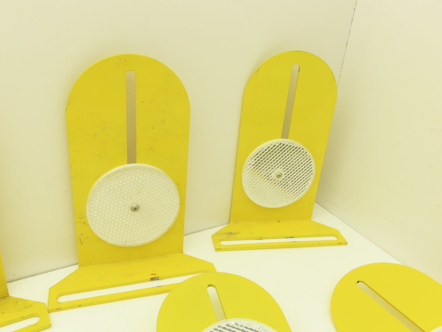 Allen Bradley 60-2718 2x8" Conveyor Sensor Reflector Bracket Yellow Lot of 14